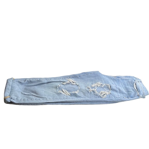 BDB Mom High Rise Distressed with holes Blue Jeans Womens Size 25 - Picture 4 of 14